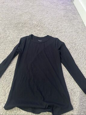 No Boundaries Black Long Sleeve Ribbed Top